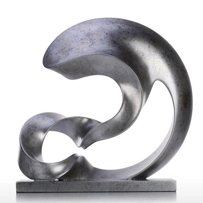 Modern Abstract Metal Art Sculptures 304 Stone Imitation Stainless Steel Outdoor Sculpture