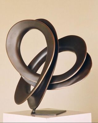 OEM Interior Copper Art Sculpture Painted Abstract Resin Sculptures