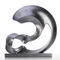 Modern Abstract Metal Art Sculptures 304 Stone Imitation Stainless Steel Outdoor Sculpture